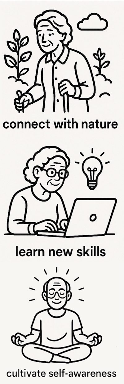 3 panel Living Eldership Graphic